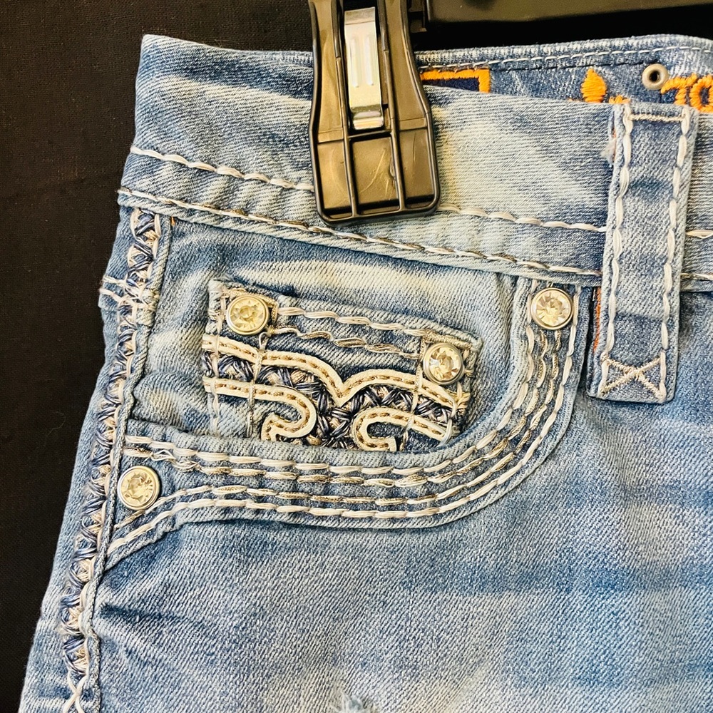 Rock Revival Jelina denim shorts. - Picture 3 of 8
